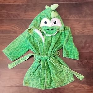 Kids Bathrobe, XS/XSCH 3/4, Green